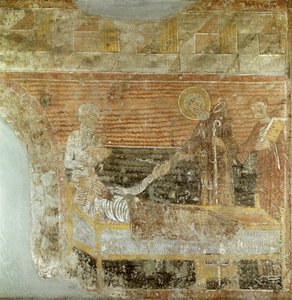 Saint Séverin (d.507) guérissant Clovis I (465-511)